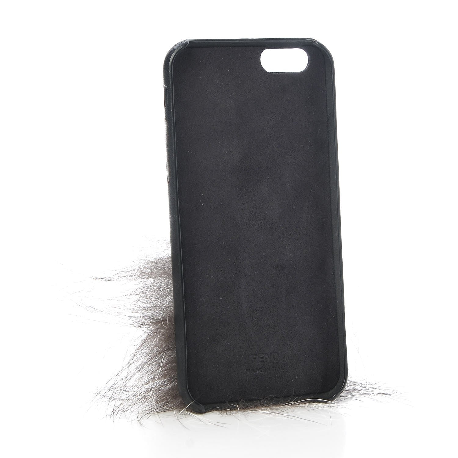 Fendi Nappa Fox Fur Karlito iPhone 6 Case Cover Black 3 of 6