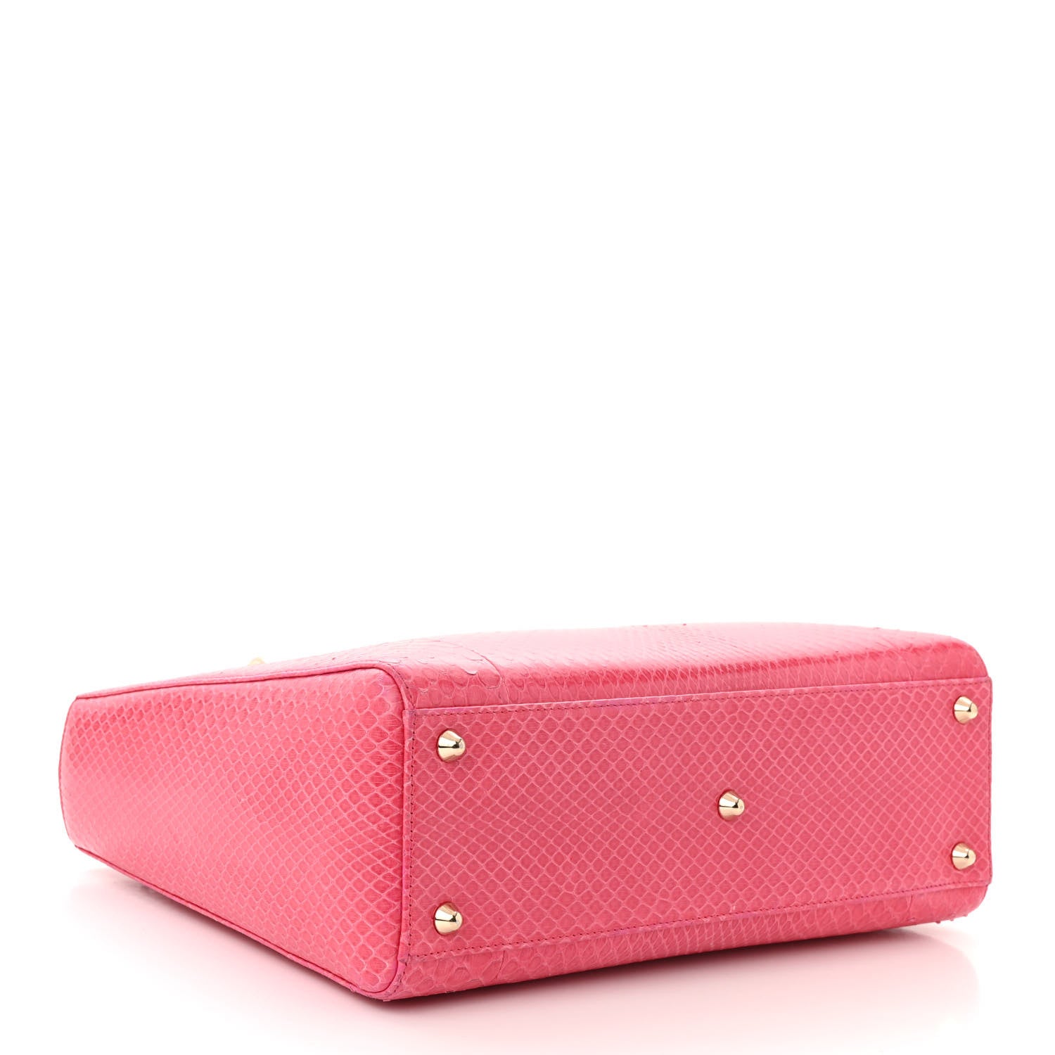Christian Dior Snakeskin Large Lady Dior Pink 4 of 16