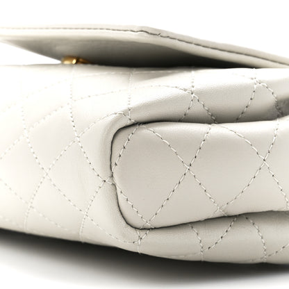 Saint Laurent Lambskin Quilted Monogram Mini Nolita Blanc Vintage 11 of 11
