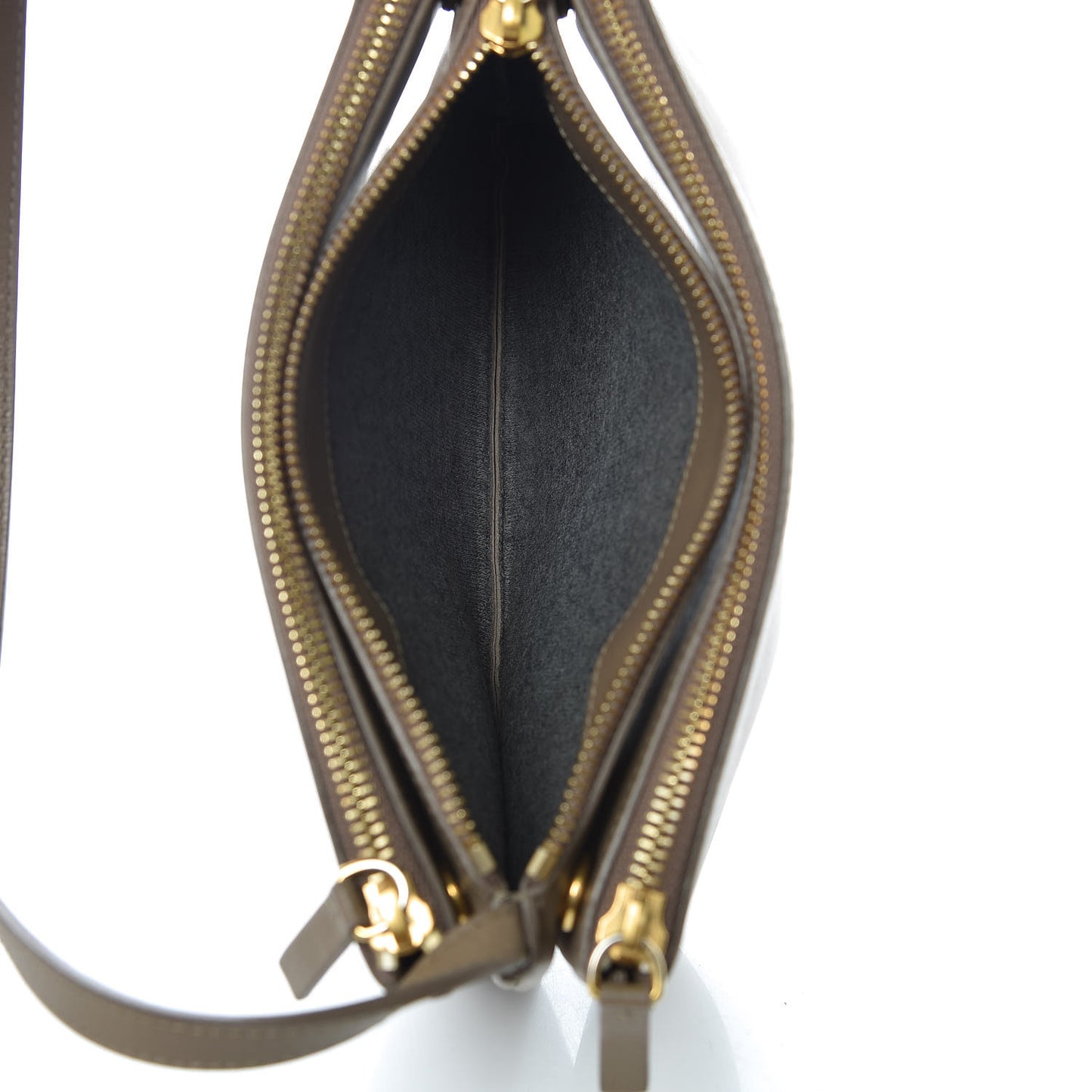 Lambskin Small Trio Crossbody Bag Taupe