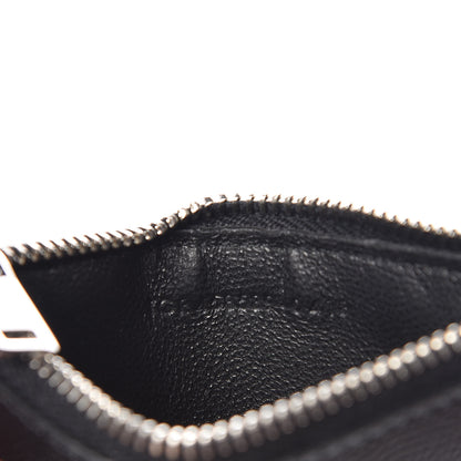 Saint Laurent Grained Calfskin 5 Fragments Zip Pouch Card Holder Black 7 of 8