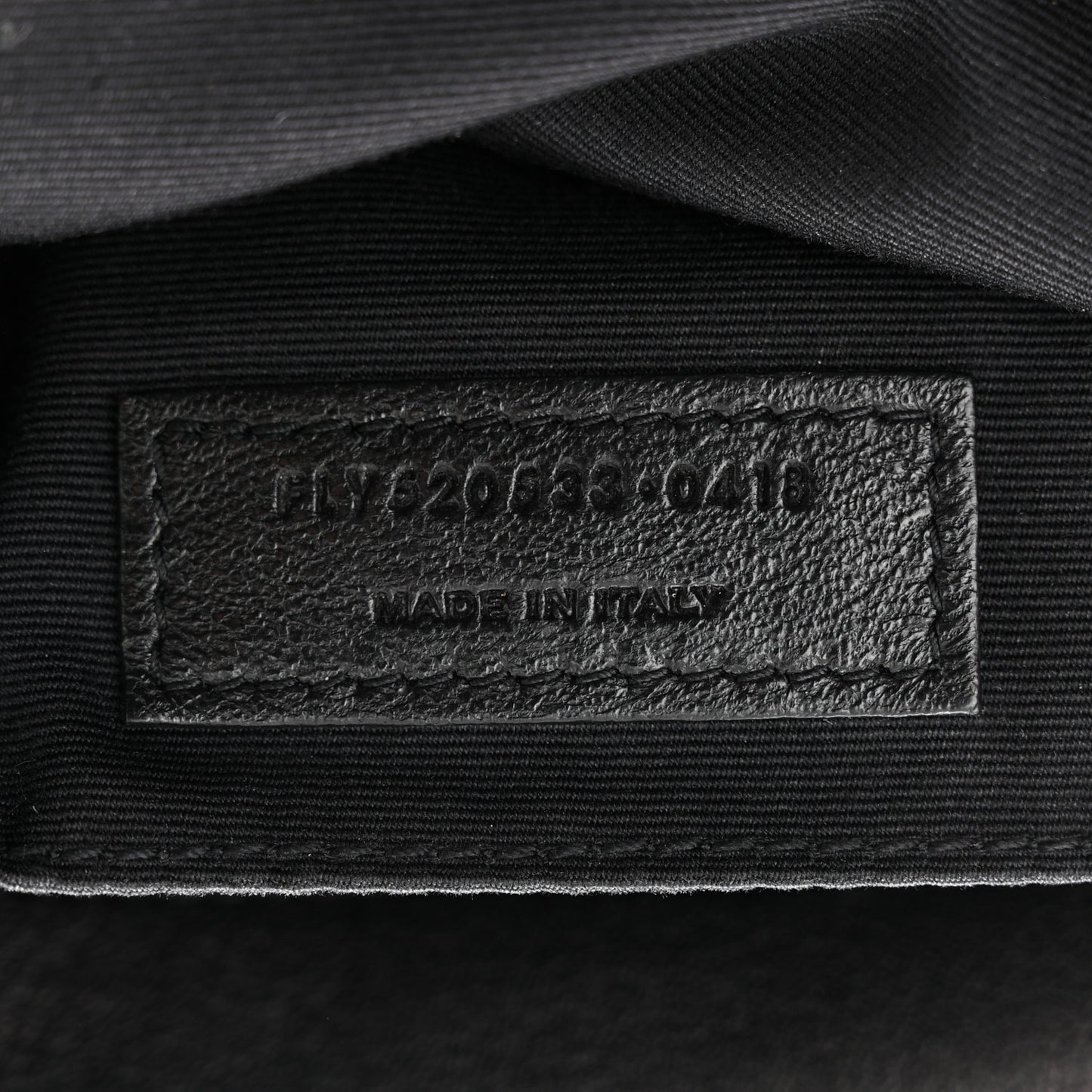 Lambskin Monogram Embossed Small Lou Camera Bag Black