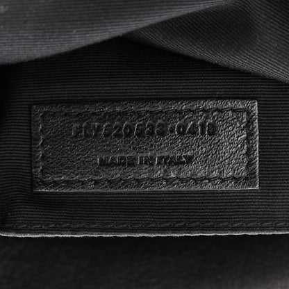 Saint Laurent Lambskin Monogram Embossed Small Lou Camera Bag Black 7 of 11