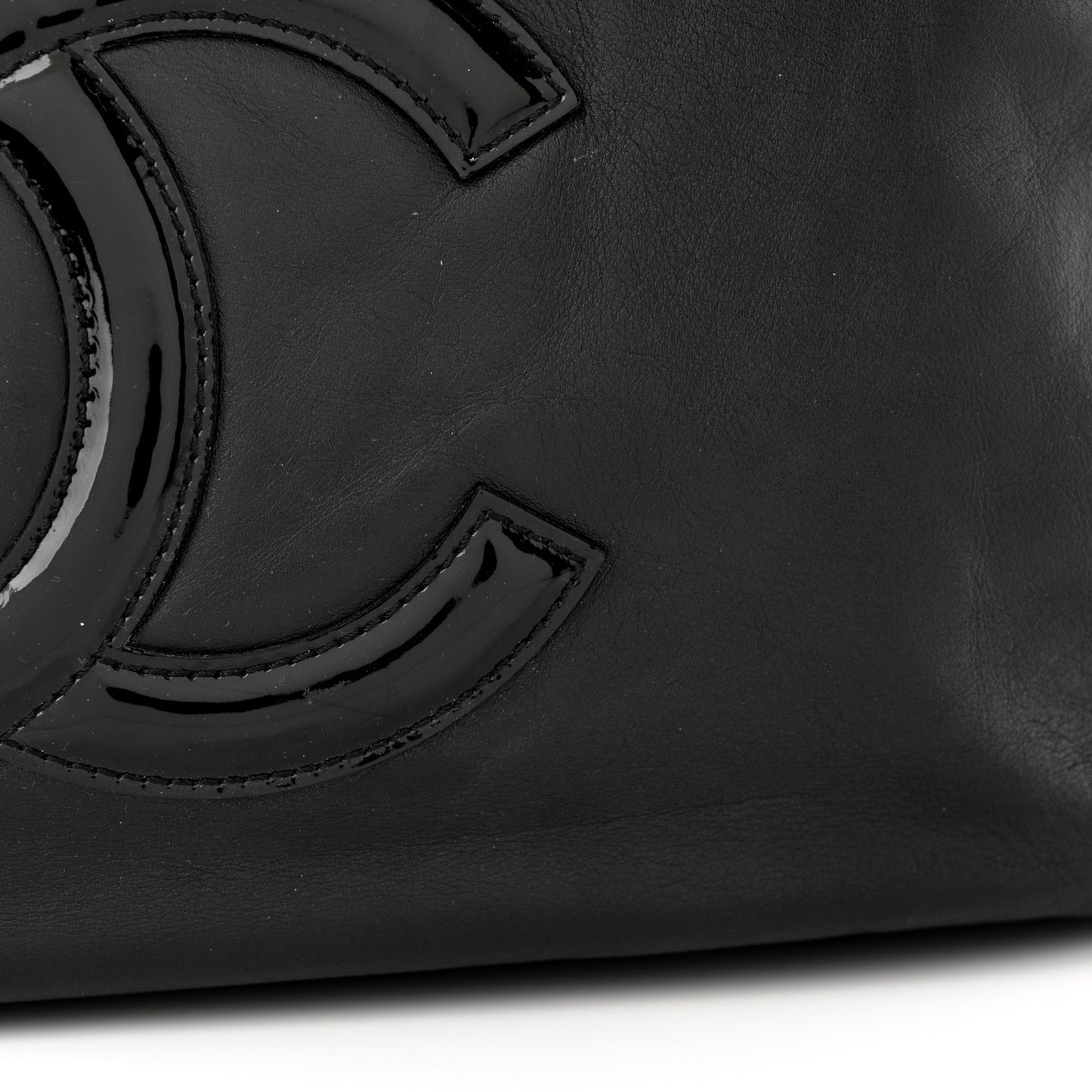 Calfskin Modern Chain Hobo Black