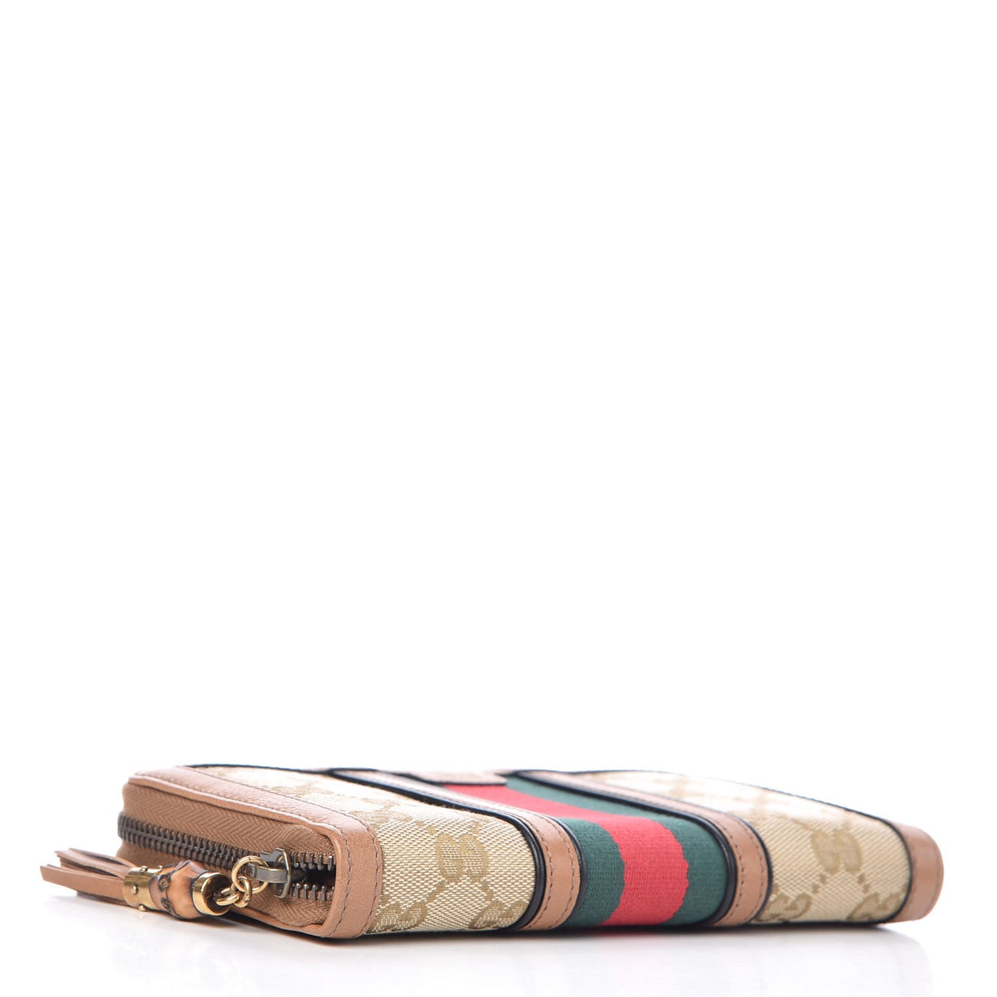 Monogram Web Rania Zip Around Wallet Khaki