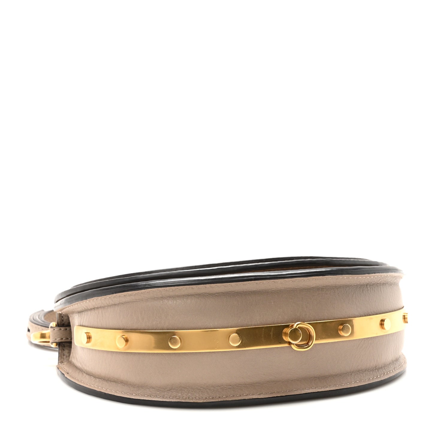 Calfskin Small Nile Bracelet Minaudiere Bag Motty Grey