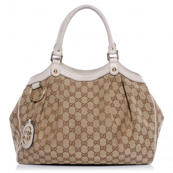 Monogram Medium Sukey Tote Off White