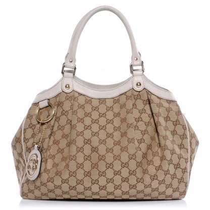 Gucci Monogram Medium Sukey Tote Off White 1 of 8