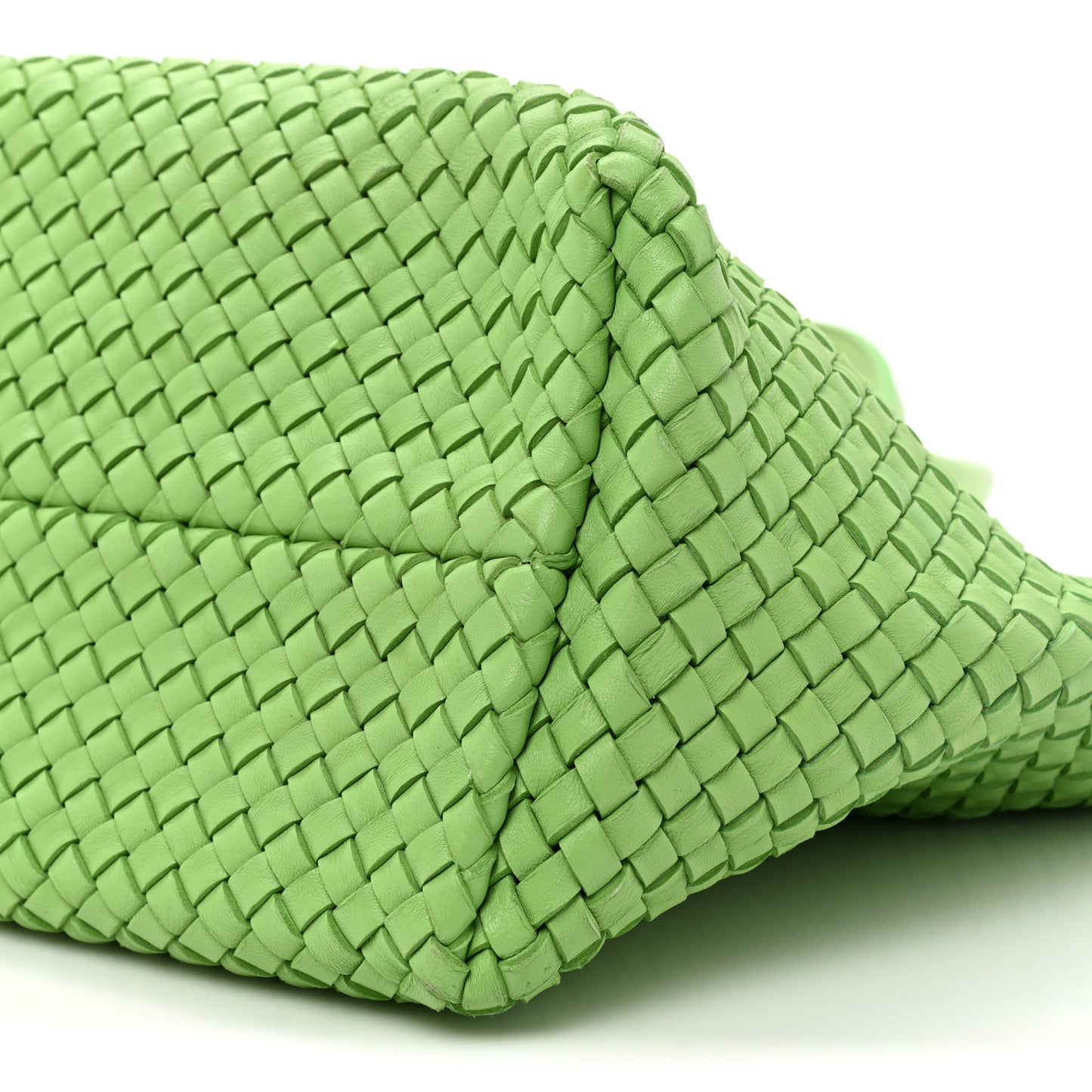 Nappa Intrecciato Tote Bag Green