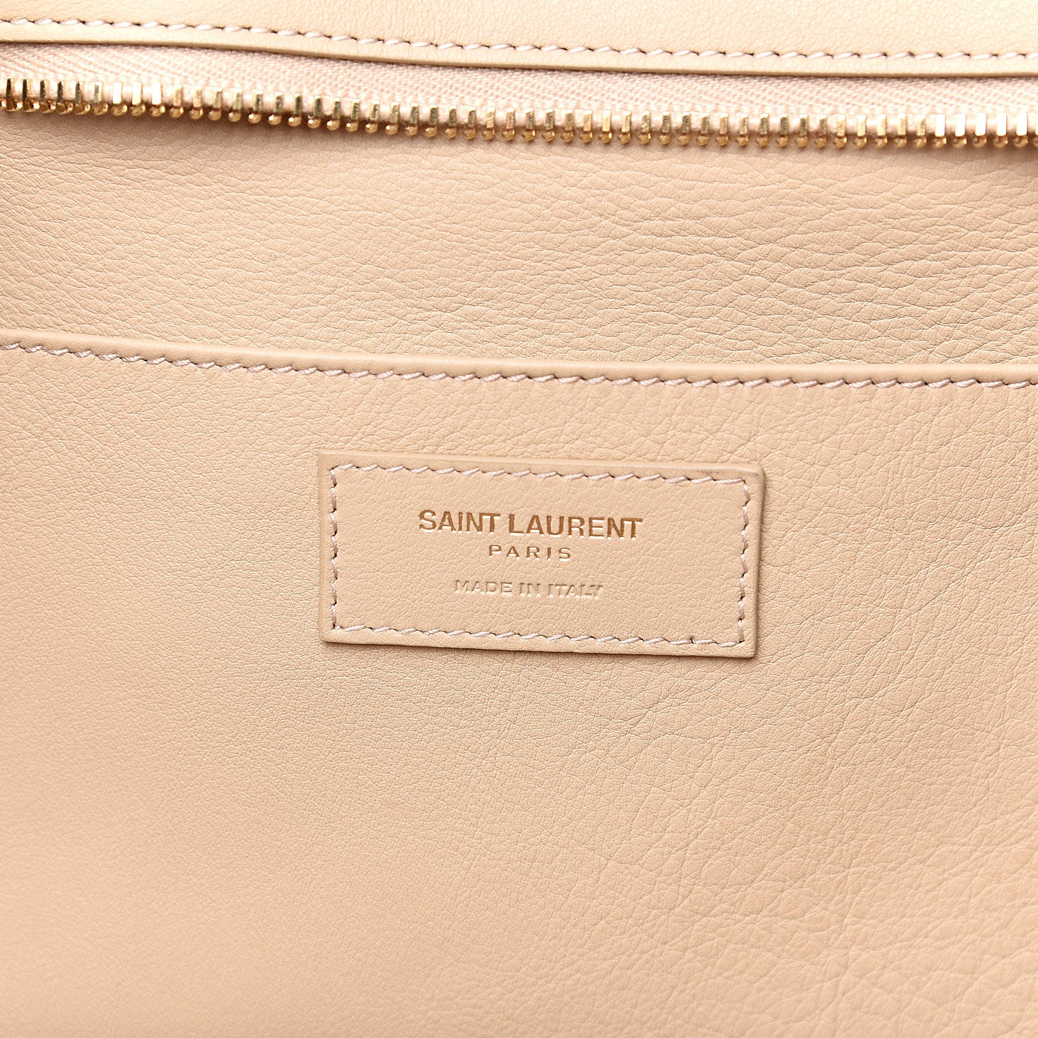 Saint Laurent Calfskin Small Monogram Downtown Cabas Nude Powder 5 of 11