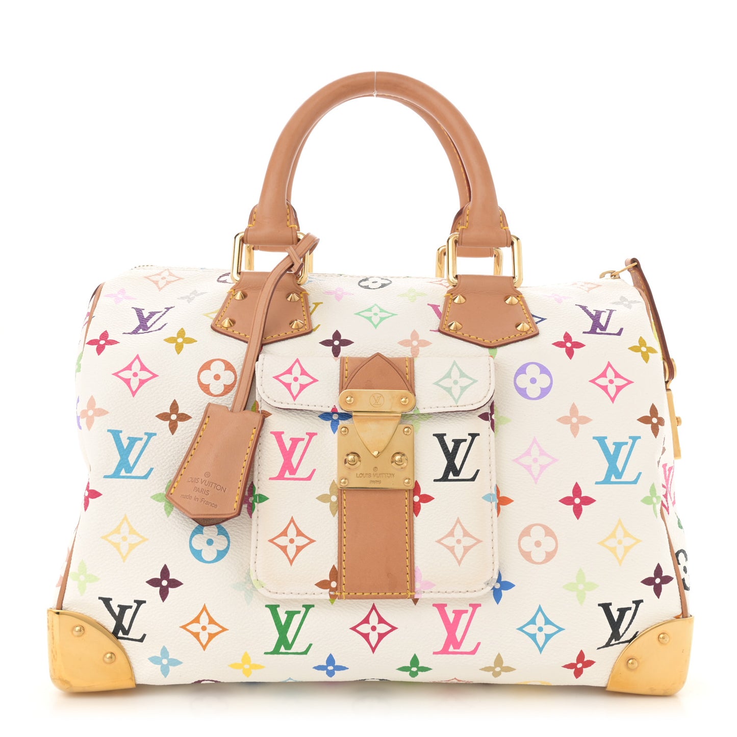 Monogram Multicolor Speedy 30 White