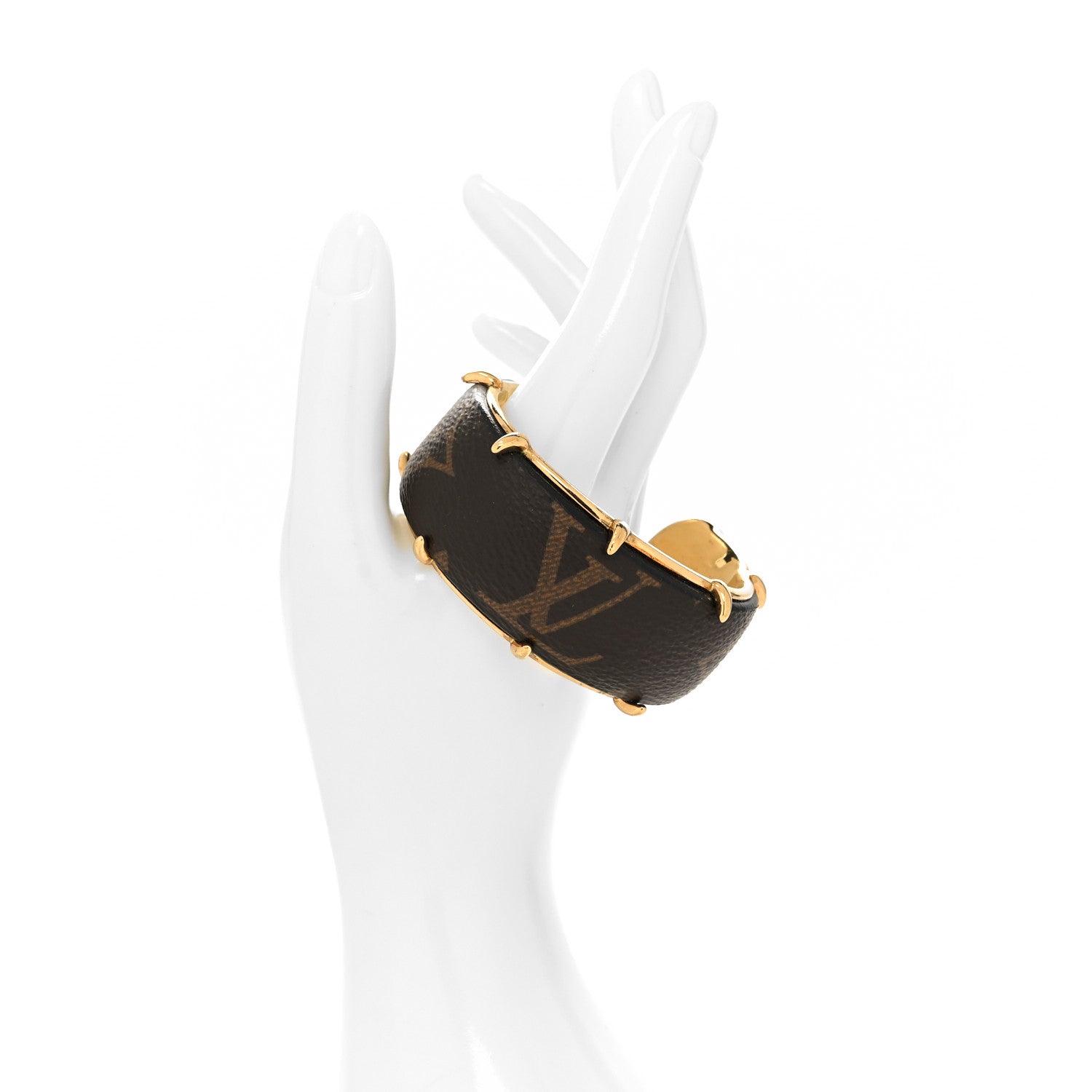 Louis Vuitton Monogram Cuff Bracelet 2 of 5