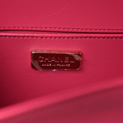 Chanel Snakeskin Medium Boy Flap Pink 6 of 12