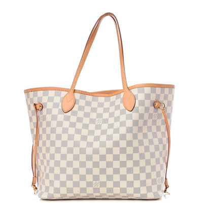 Louis Vuitton Damier Azur Neo Neverfull MM Rose Ballerine 1 of 8