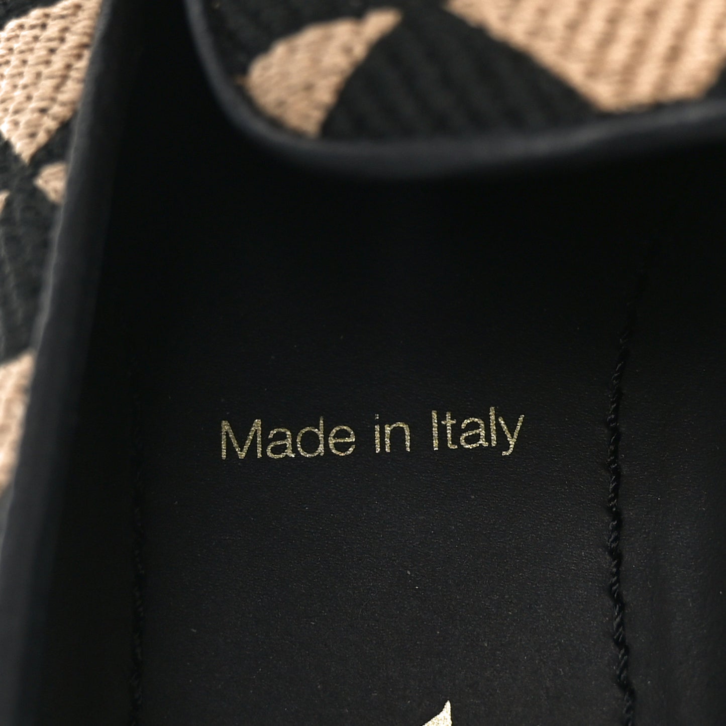 Jacquard Trianglolo Symbole Embroidered Metal Triangle Logo Slip On Sneakers 37.5 Corda Black