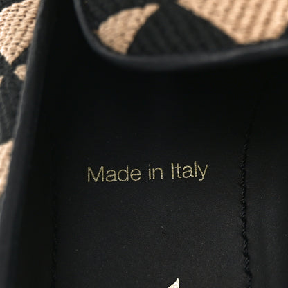 Prada Jacquard Trianglolo Symbole Embroidered Metal Triangle Logo Slip On Sneakers 37.5 Corda Black 9 of 10