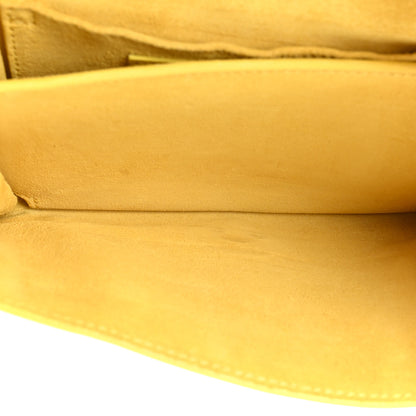 Saint Laurent Calfskin Mini Y Ligne Crossbody Pochette Bag Yellow 5 of 24