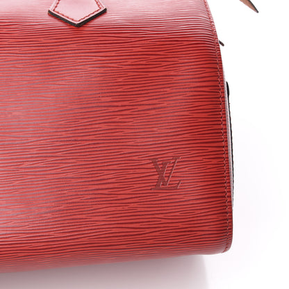 Louis Vuitton Epi Speedy 25 Castillan Red 10 of 14