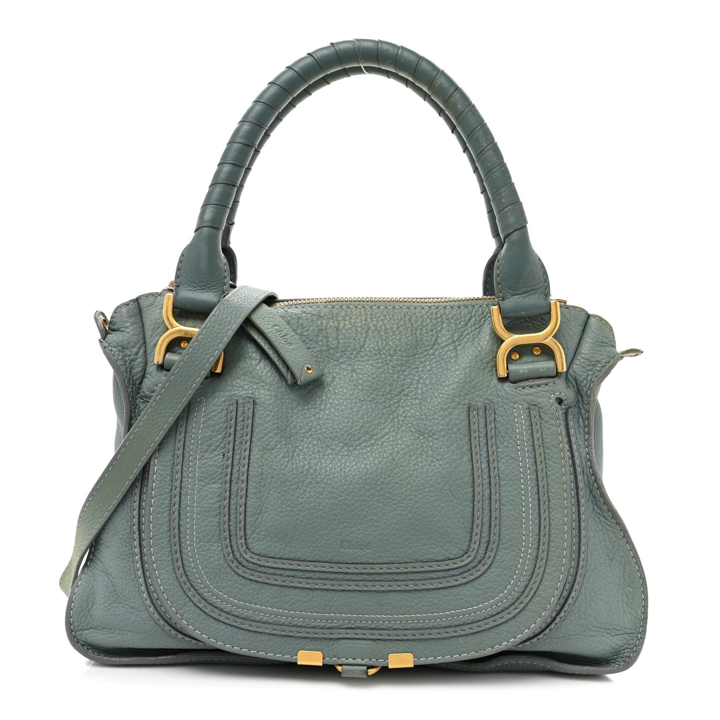 Calfskin Medium Marcie Satchel Fresh Mint