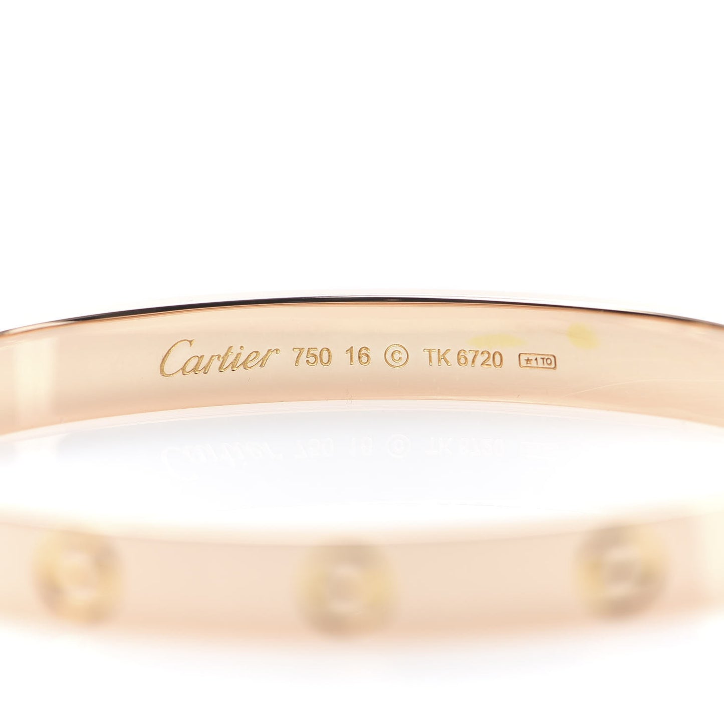 18K Pink Gold LOVE Bracelet 16