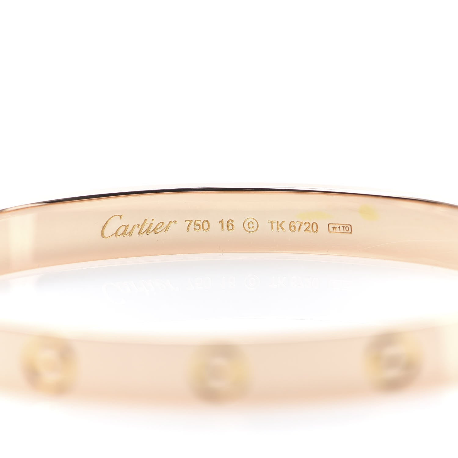 Cartier 18K Pink Gold LOVE Bracelet 16 4 of 5