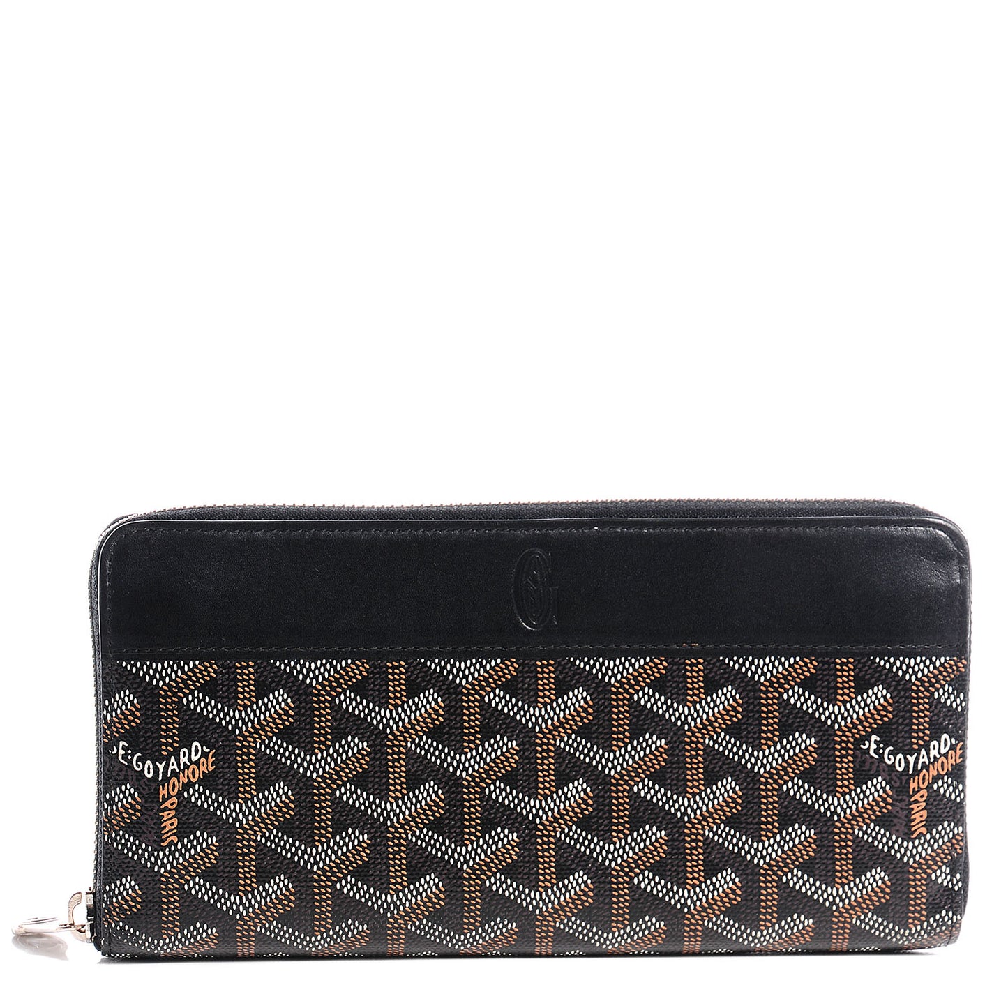 Goyardine Matignon Zip Around GM Wallet Black