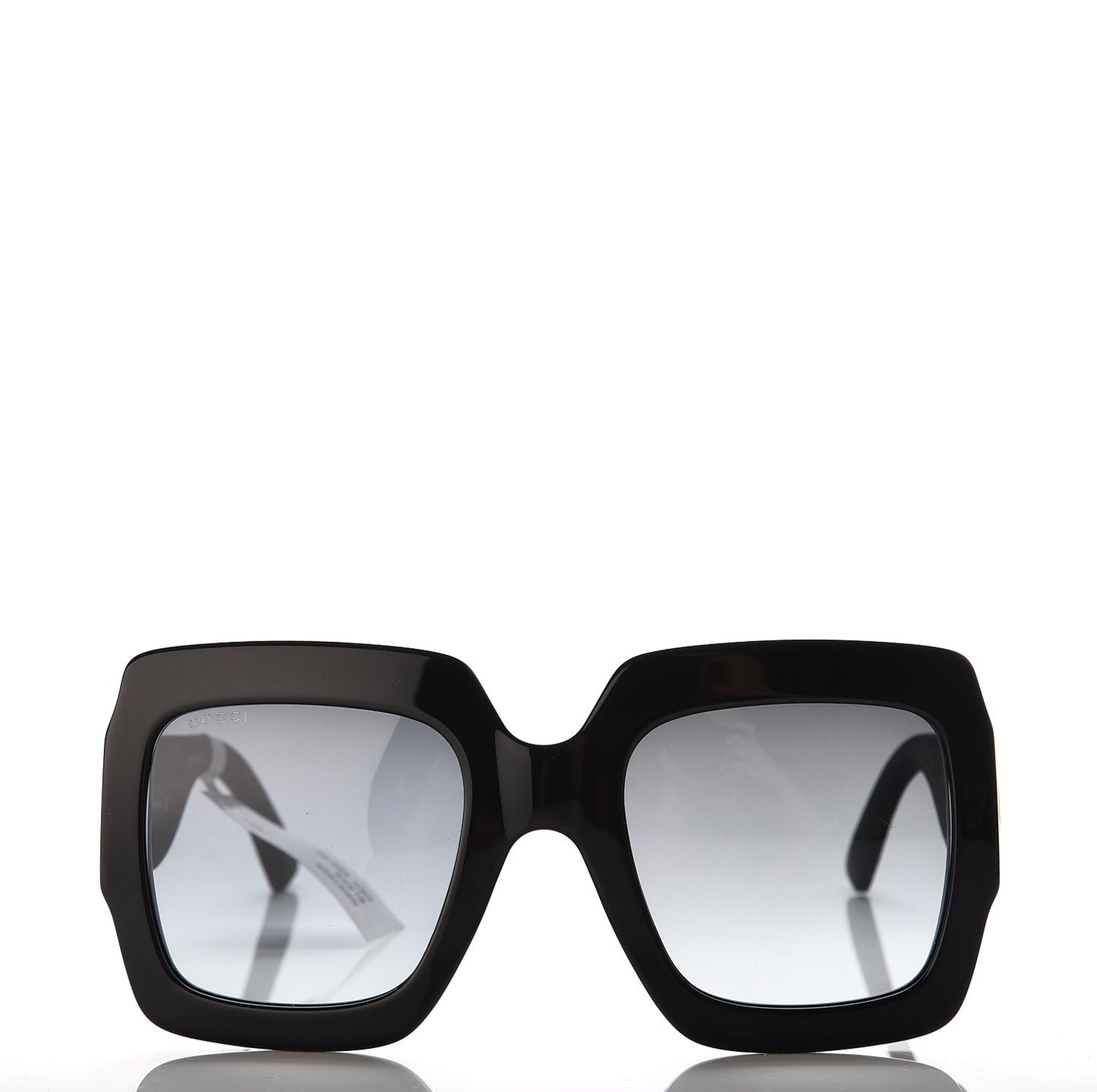 Square Frame GG0102S Sunglasses Glitter Black