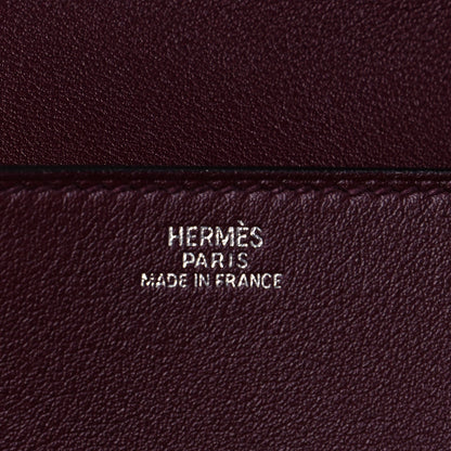 Hermes Swift Medor 23 Clutch Bordeaux 6 of 8