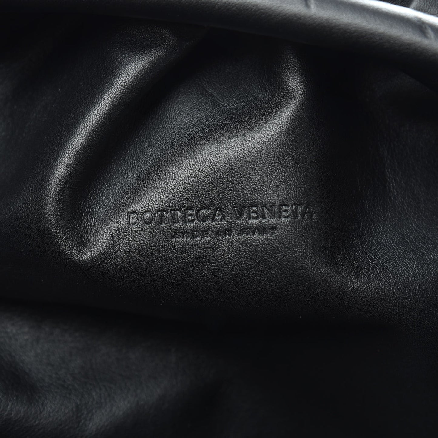 Smooth Butter Calf The Pouch Oversized Clutch Black