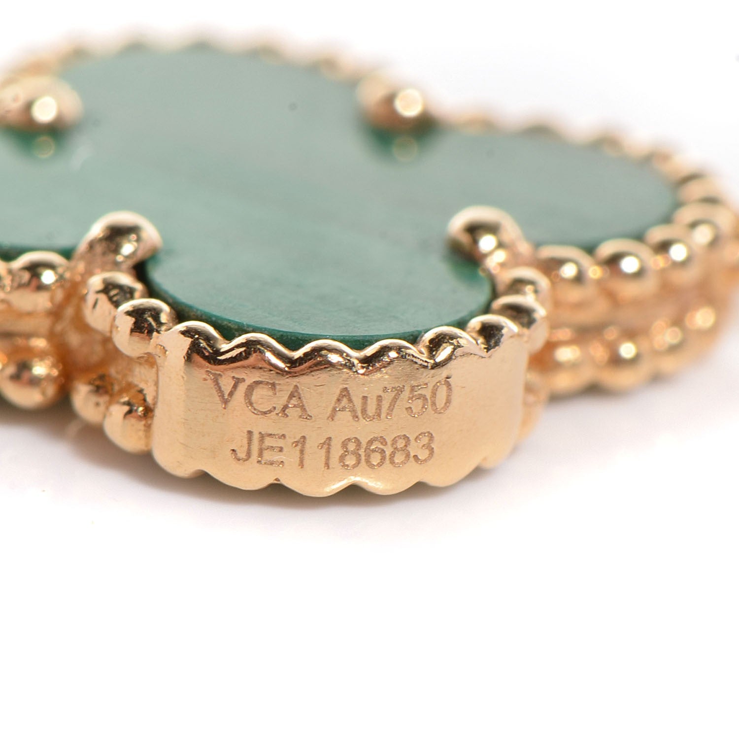 Van Cleef & Arpels 18K Yellow Gold Malachite 5 Motifs Vintage Alhambra Bracelet 5 of 8