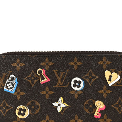 Louis Vuitton Monogram LV Love Lock Zippy Wallet 8 of 11