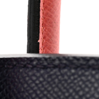 Hermes Epsom Horseshoe Birkin 35 Bleu Saphir Flamingo 17 of 17