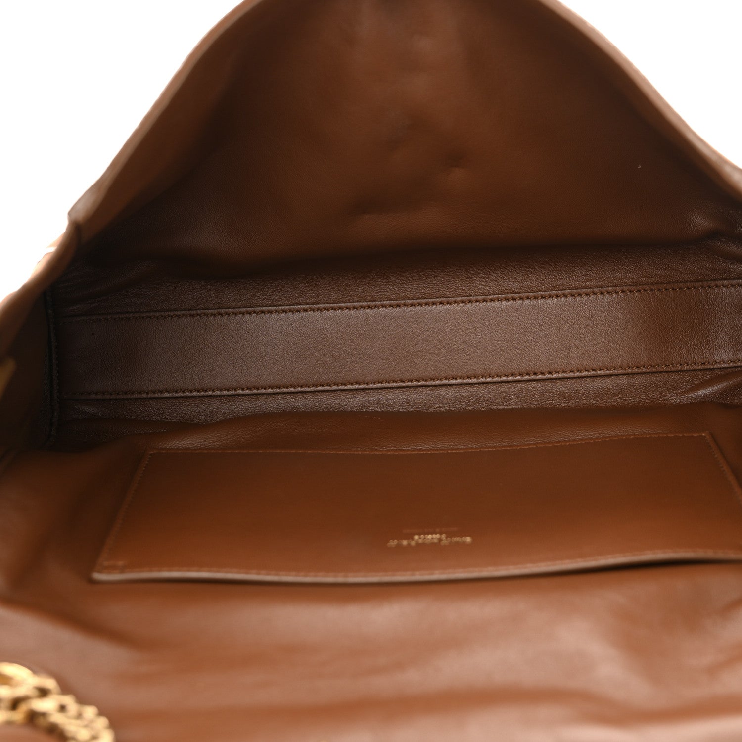 Saint Laurent Calfskin Monogram Large Kate Satchel Brown 5 of 16