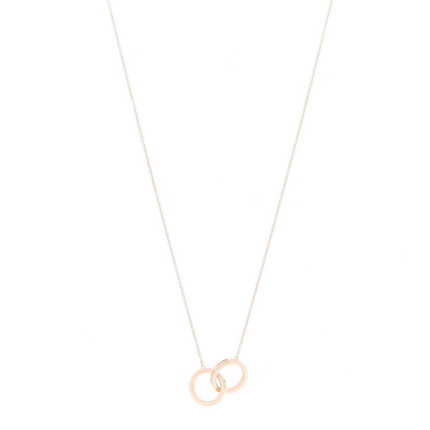 18K Rose Gold 1837 Interlocking Circles Pendant Necklace