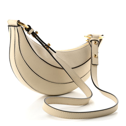 Chloe Grained Calfskin Banana Crossbody Bag Vegetal Beige 3 of 9