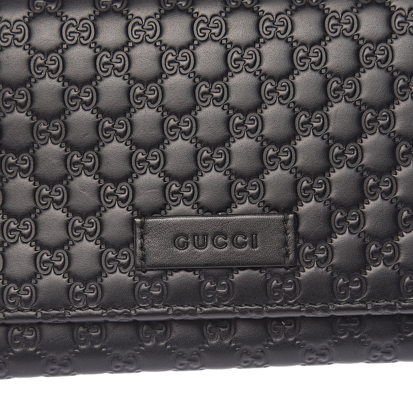 Soft Microguccissima Continental Wallet Black