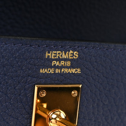 Hermes Togo Kelly Retourne 25 Bleu Saphir 6 of 10