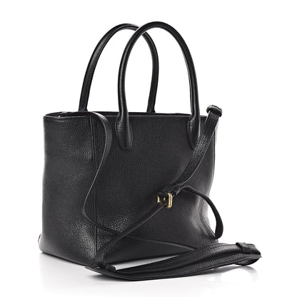 Miu Miu Goatskin Madras Tote Black 3 of 10