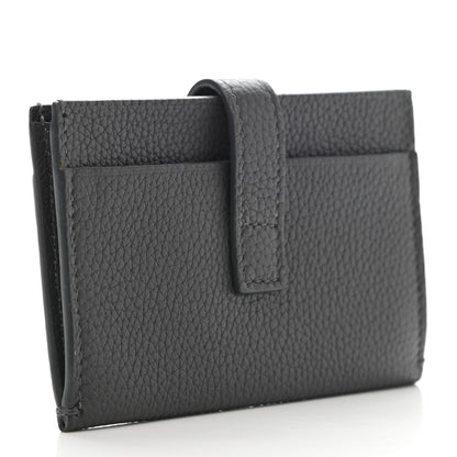 Saint Laurent Grained Calfskin Sac De Jour Souple Card Case Grey 3 of 7