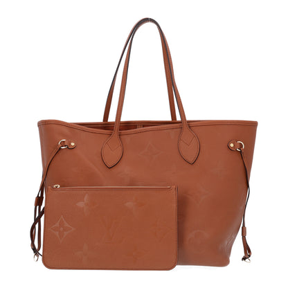 Louis Vuitton Empreinte Monogram Giant Neverfull MM Cognac 3 of 10