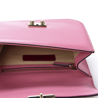 Valentino Garavani Vitello Small Glam Lock Rockstud Flap Rose Violet 4 of 8