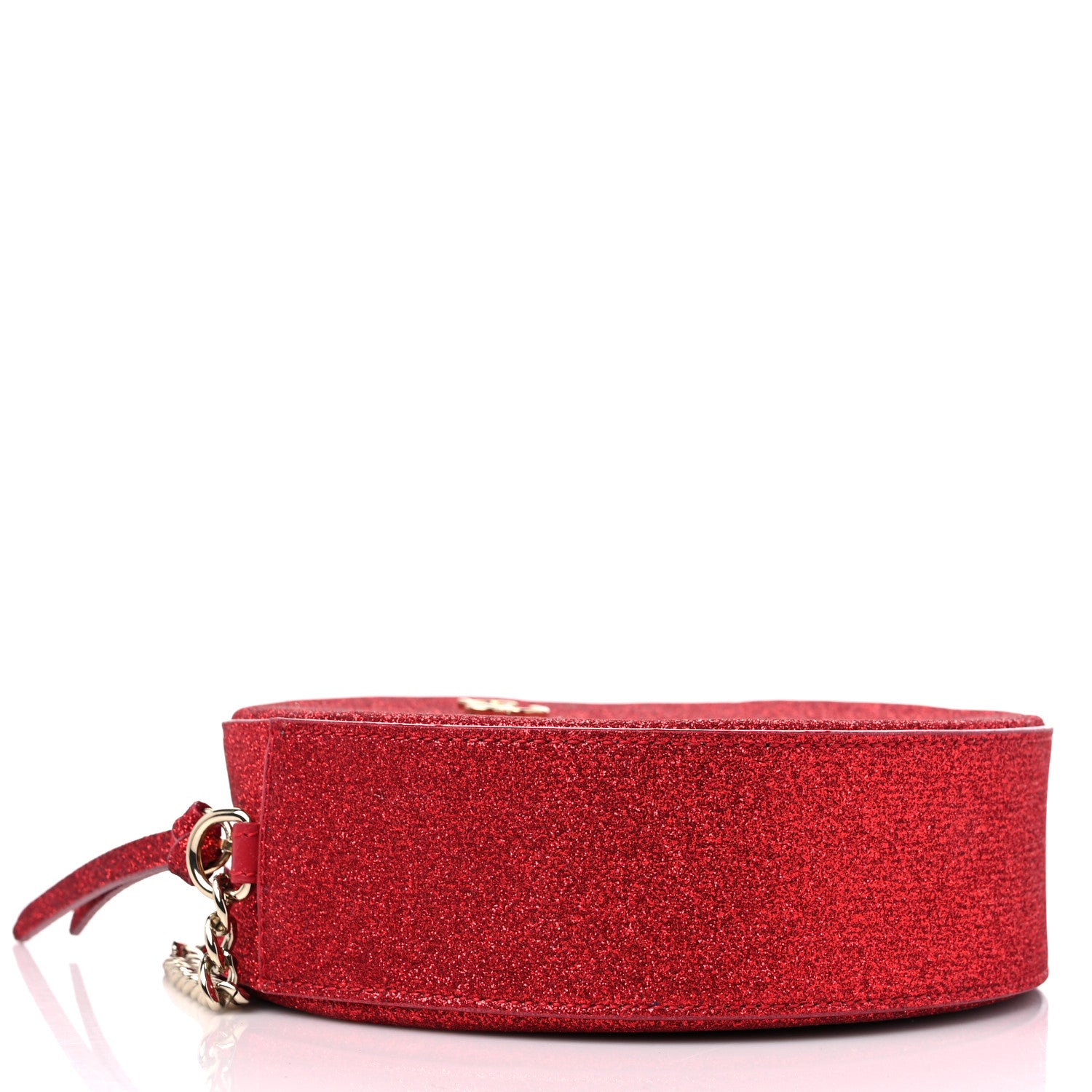 Jimmy Choo Glitter Round Crossbody Red 4 of 10