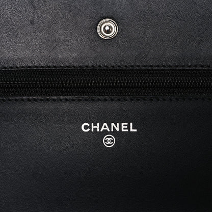 Chanel Caviar Timeless CC Wallet On Chain WOC Black 6 of 11