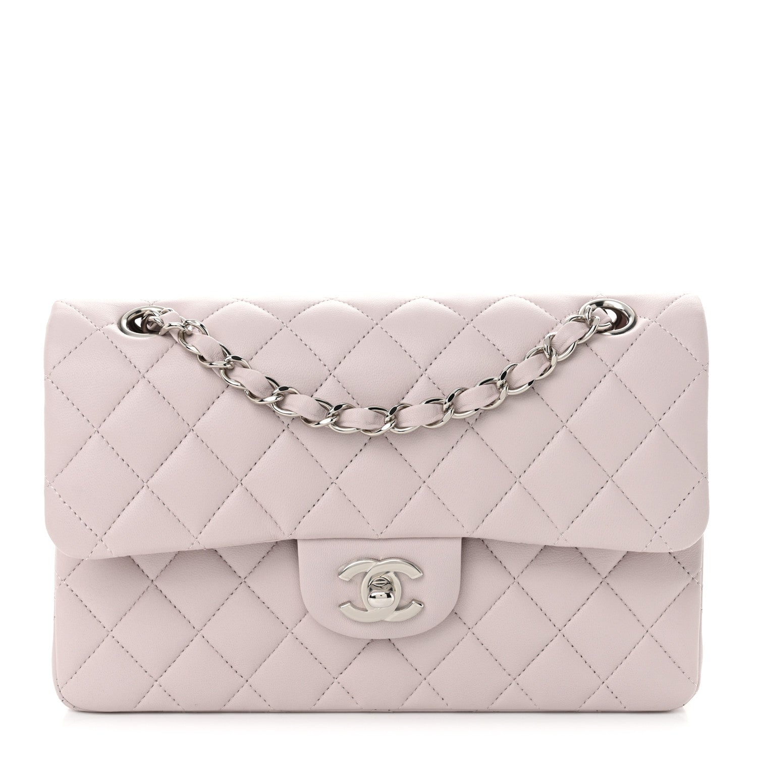 Chanel Lambskin Quilted Small Double Flap Light Purple 1 of 10