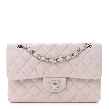 Chanel Lambskin Quilted Small Double Flap Light Purple 1 of 10