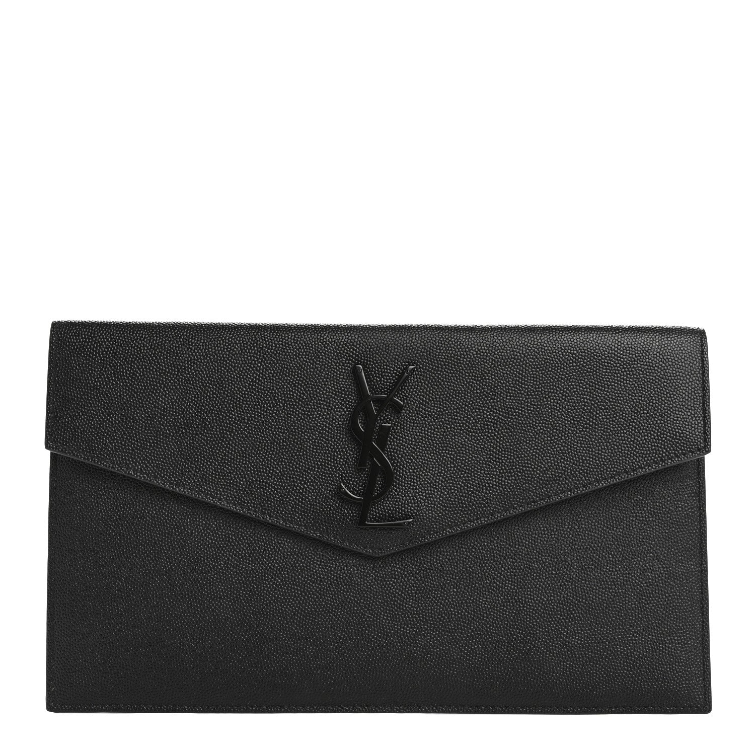 Saint Laurent Grain De Poudre Uptown Pouch Black 1 of 9