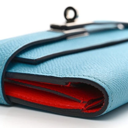 Hermes Epsom Verso Medium Kelly Wallet Bleu Du Nord Rouge De Coeur 8 of 8