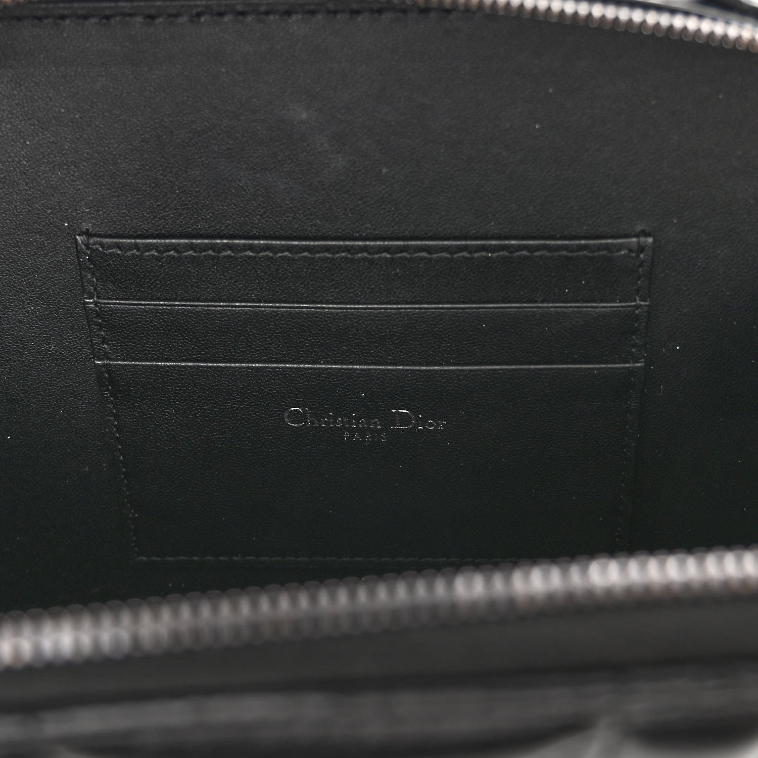 Christian Dior Calfskin Macrocannage Caro Box Bag Black 6 of 9