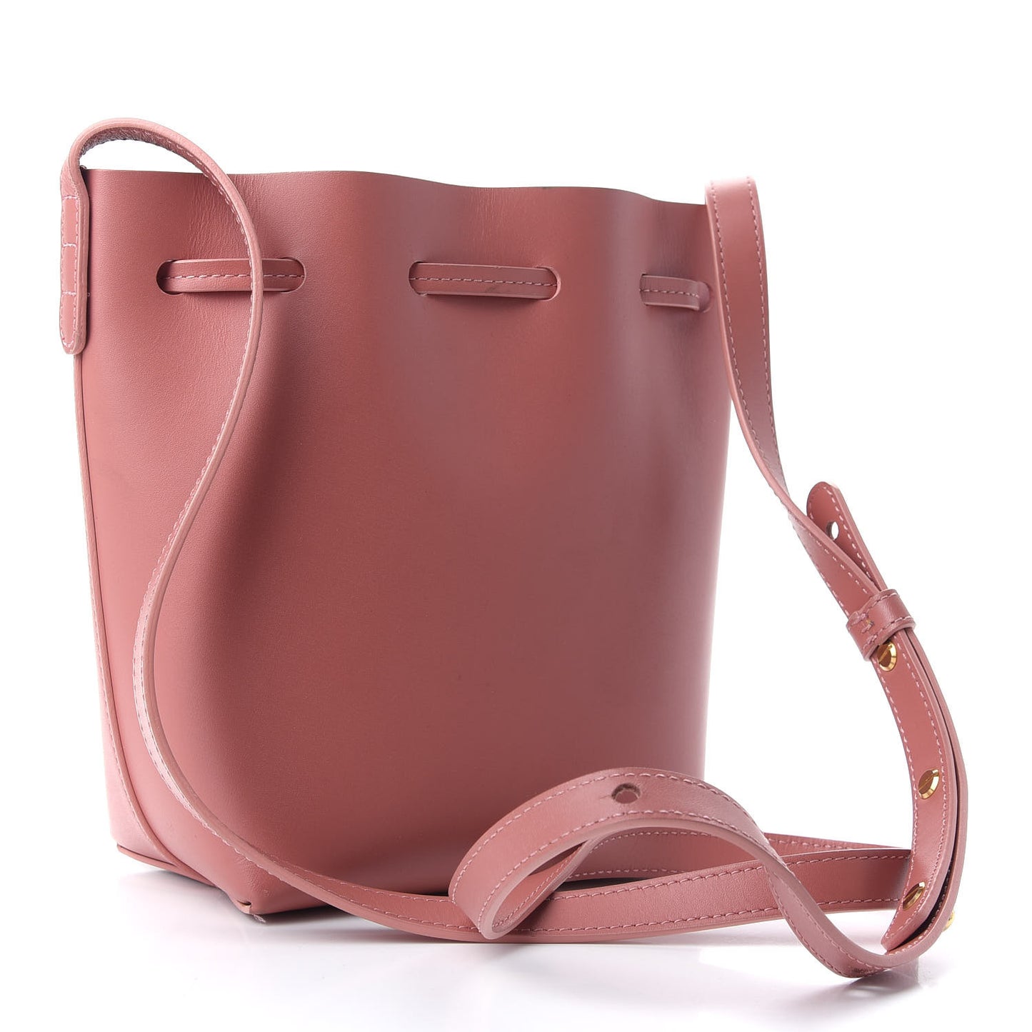 Calfskin Mini Bucket Bag Blush