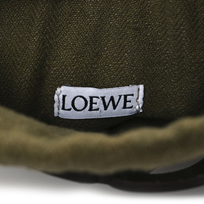 Loewe Smooth Calfskin Paula's Ibiza Small Anagram Cutout Tote Olive 6 of 11
